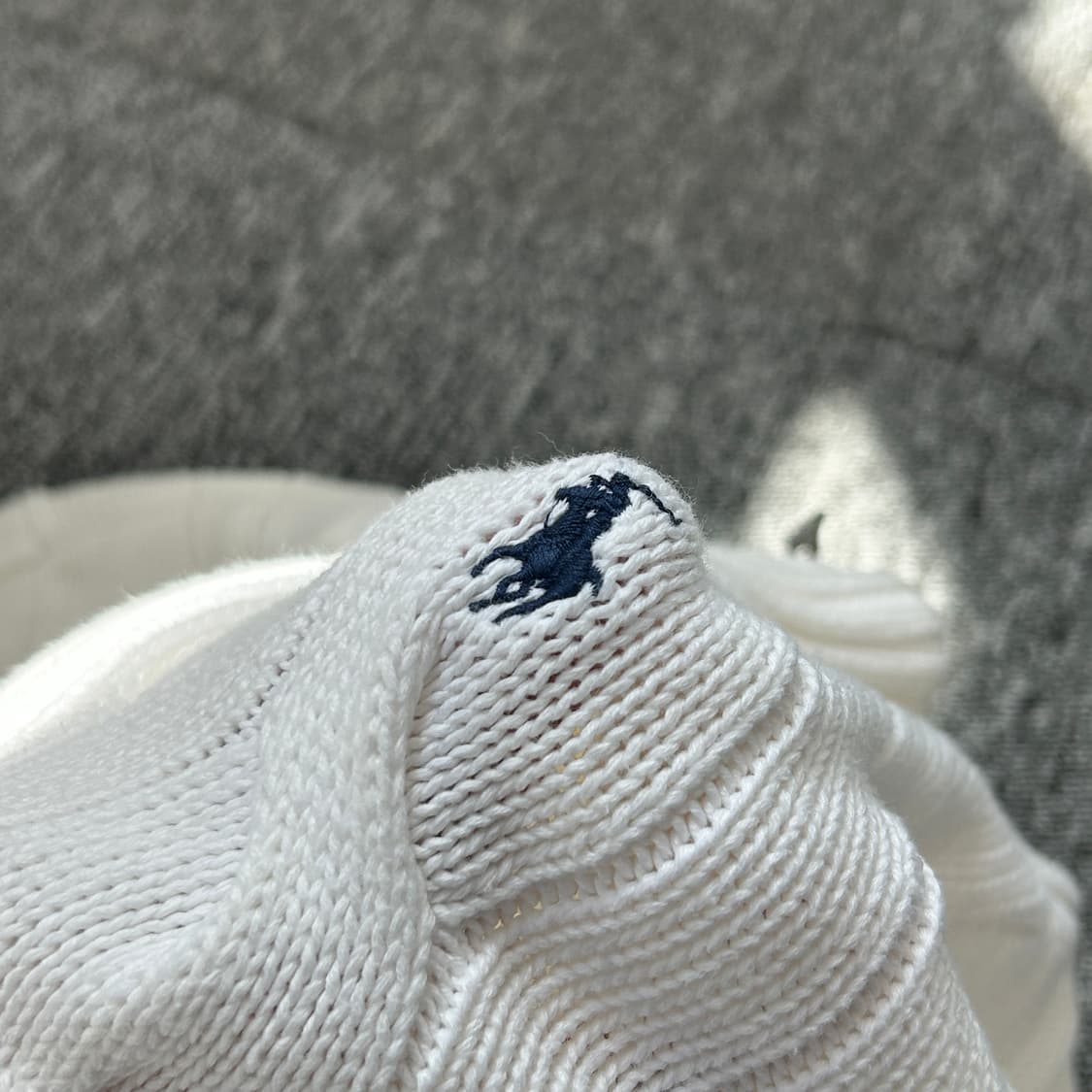 폴로 랄프로렌 화이트 케이블 니트집업 상품이미지3