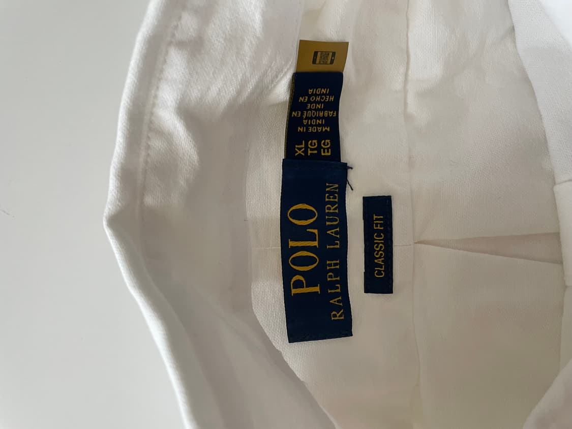 폴로 QR 화이트 옥스포드 셔츠 XL 새상품 상품이미지4