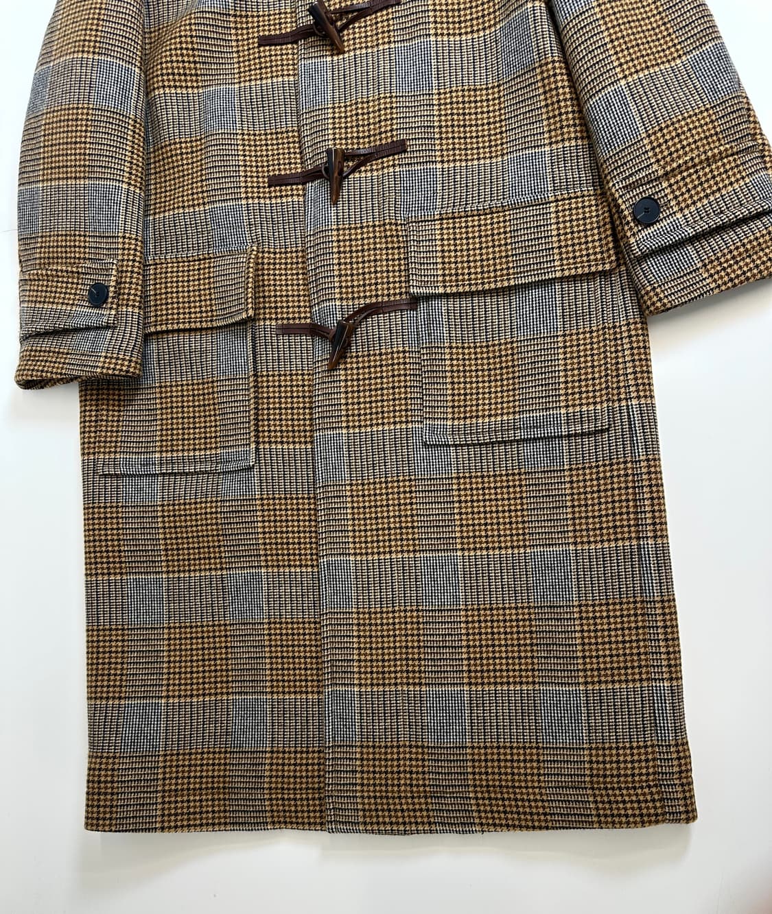 스튜디오 톰보이 토글 더플 체크울코트  상품이미지3