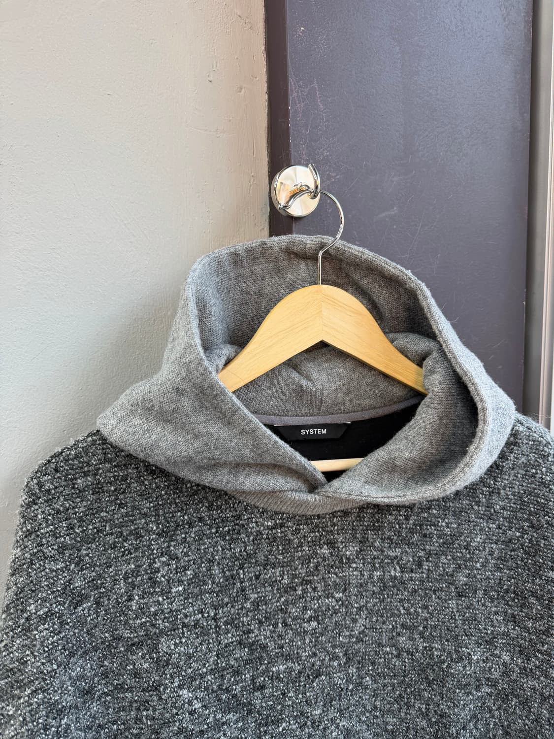 .105/ 시스템옴므 24-25FW 후디 니트 맨투맨 상품이미지3