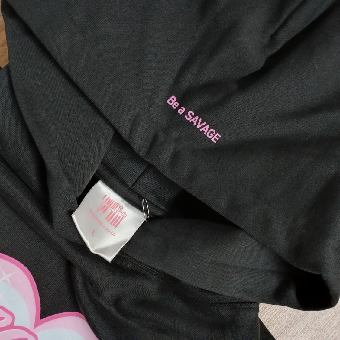 미사용급상태 디바마을 퀸가비 새비지 후디 후드티 쨍쨍한 원단 상품이미지9