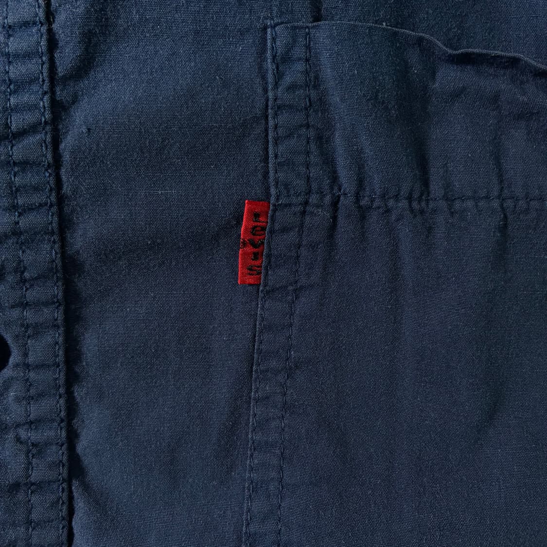 Levi's  리바이스 90,s 레드탭 코튼 네이비 셔츠  상품이미지3