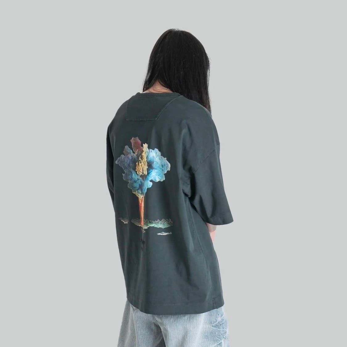 [S] Juun.J Kim Keever 준지 킴 키버 반팔티 그린 상품이미지1