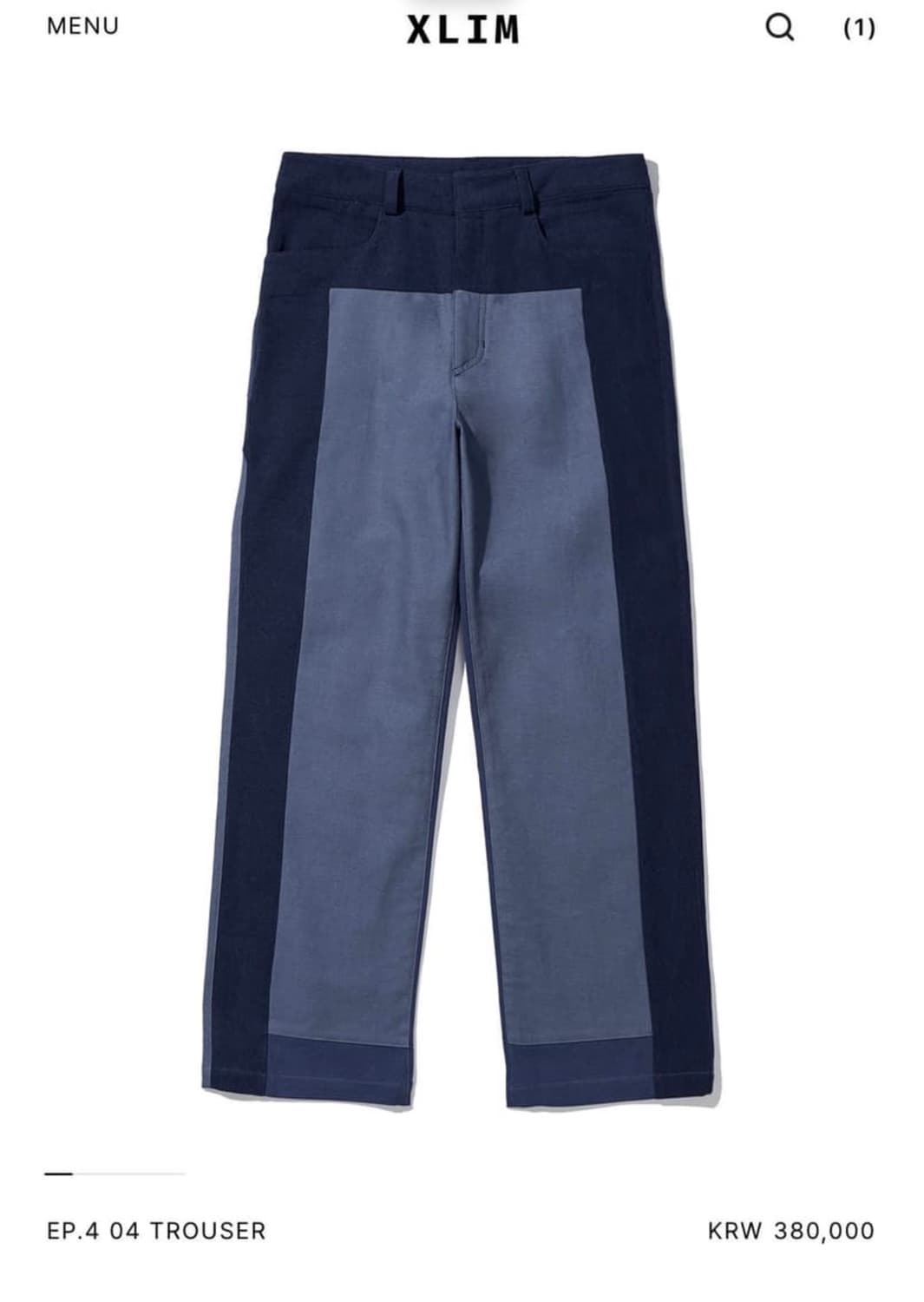 [XLIM] EP.4 04 TROUSER 상품이미지1