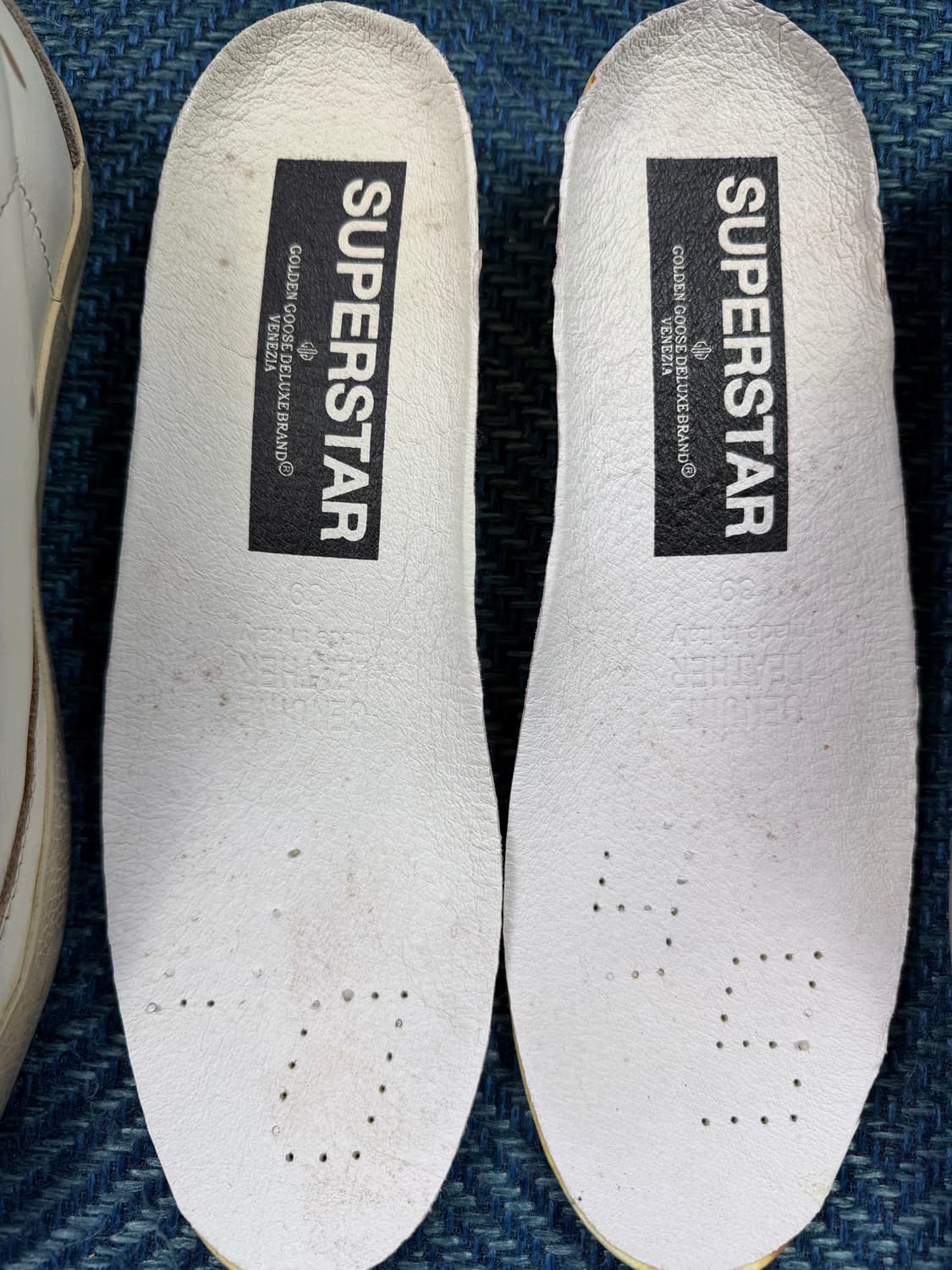골든구스 슈퍼스타 화이트 실버 탭 Size 39 상품이미지7