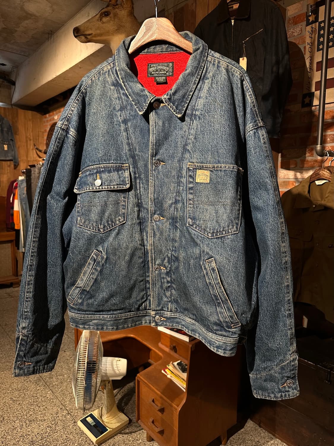 90s USA 빈티지 폴로 컨트리 데님 덩가리 자켓 상품이미지2