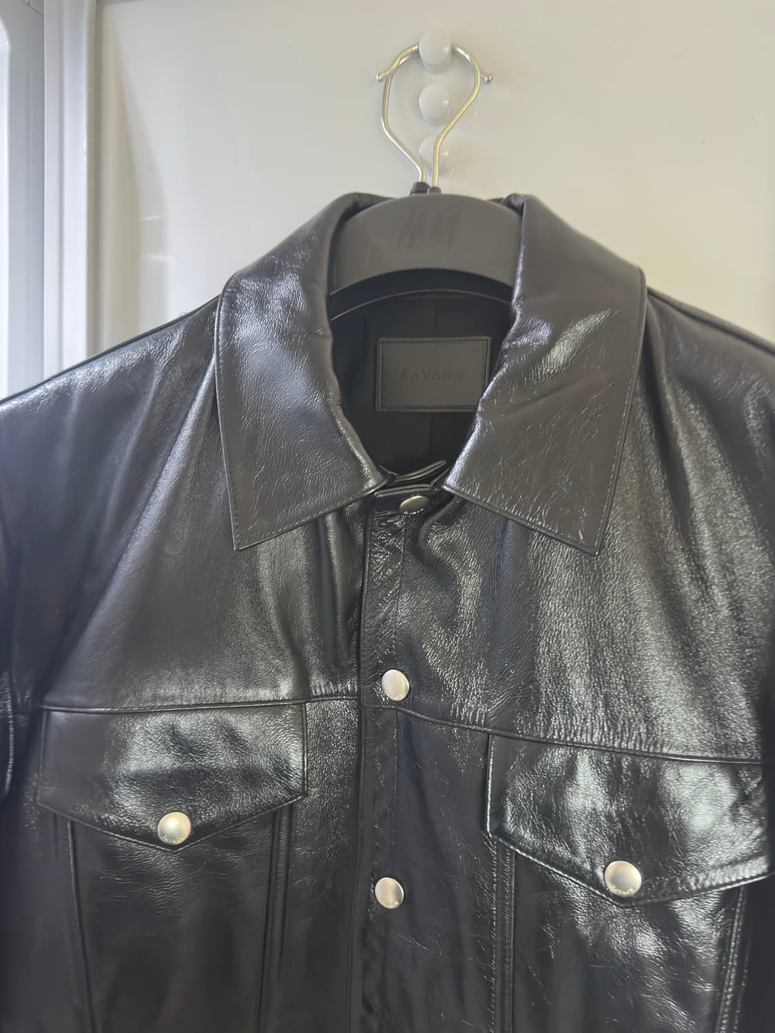 세비지 레더 트러커 자켓 XL 사이즈 상품이미지8