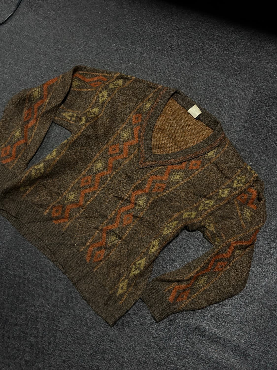 "Ethnic" vintage knit pullover 상품이미지1