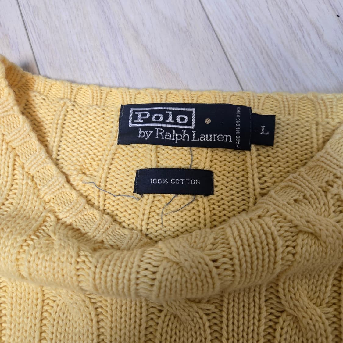폴로 랄프로렌 오버핏 케이블 니트 L 상품이미지3