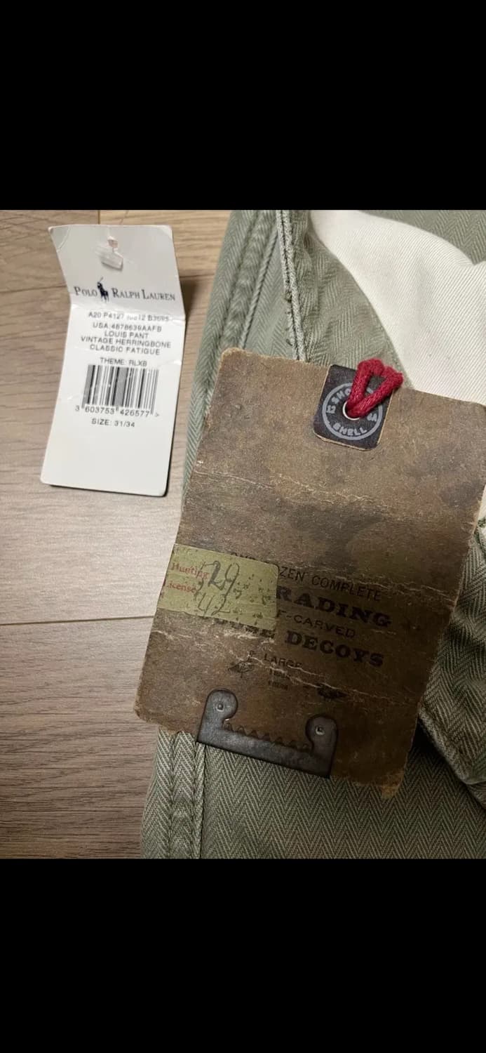 폴로 랄프로렌 데미지드 유틸리티 치노 퍼티그 팬츠 31 밀리터리 상품이미지9