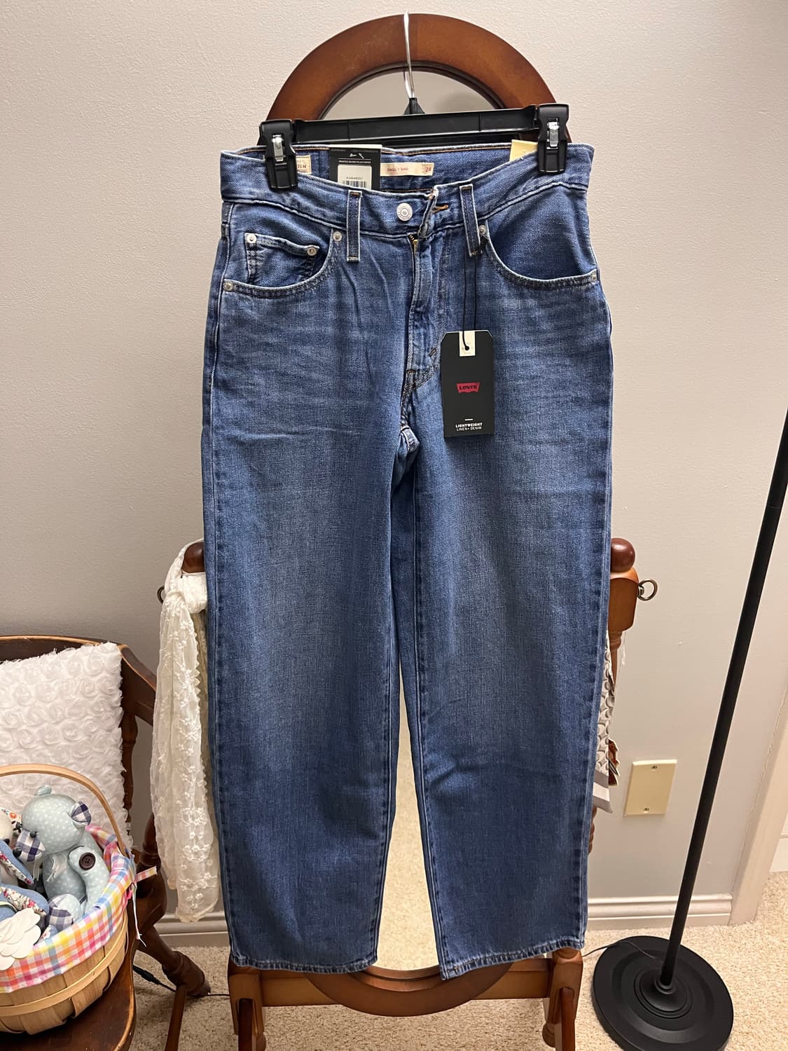 리바이스 정품 배기 대드 진 | 요즘 대세 와이드핏 데님 팬츠 상품이미지1