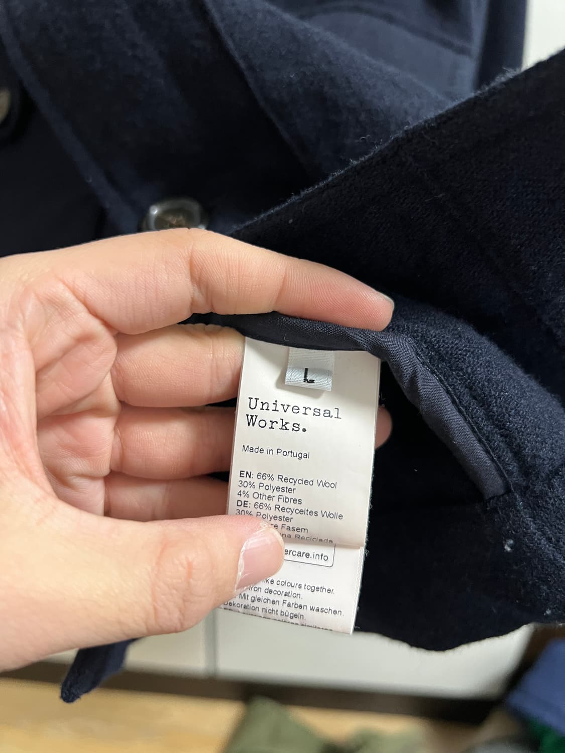 택포8) 유니버셜 웍스 울 워크 자켓 L 상품이미지2