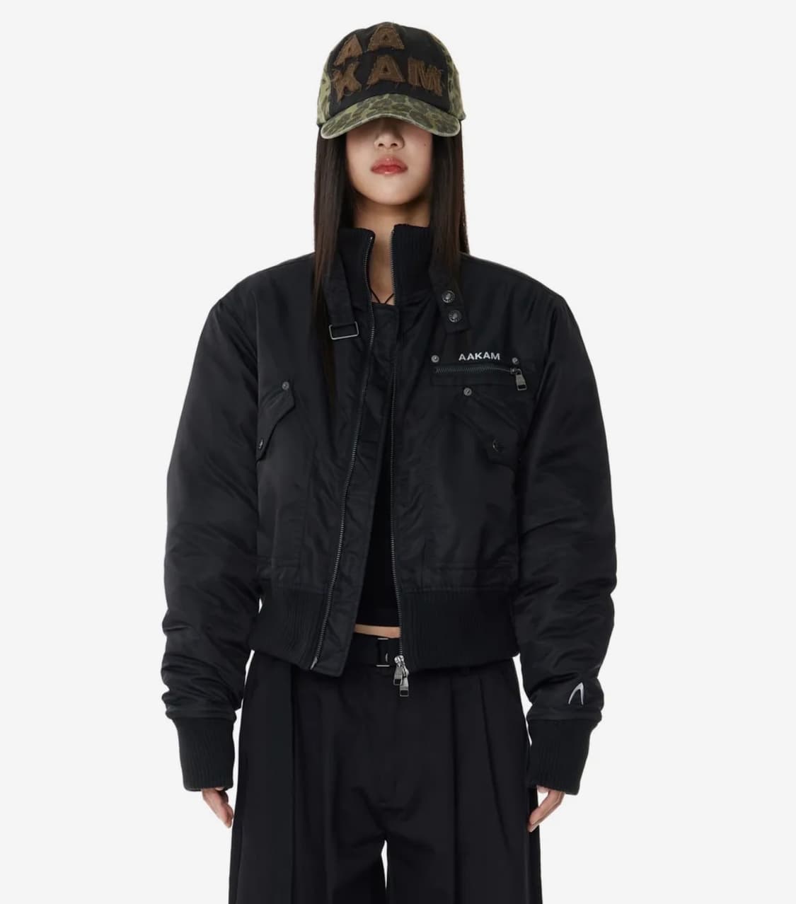 아캄 봄버 자켓 High-Neck Bomber Jacket 상품이미지2