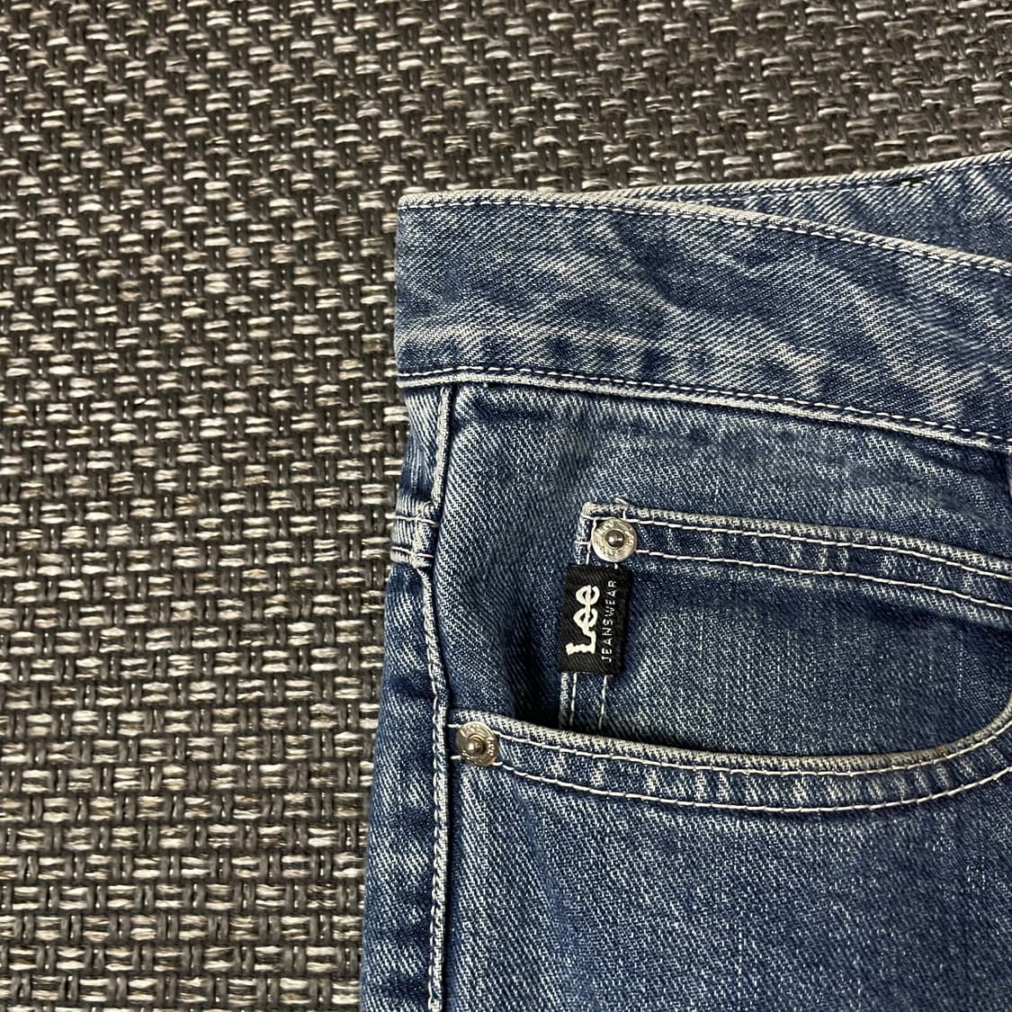 (31) Lee 리 중청 워싱 컷팅진 데님 팬츠 상품이미지5