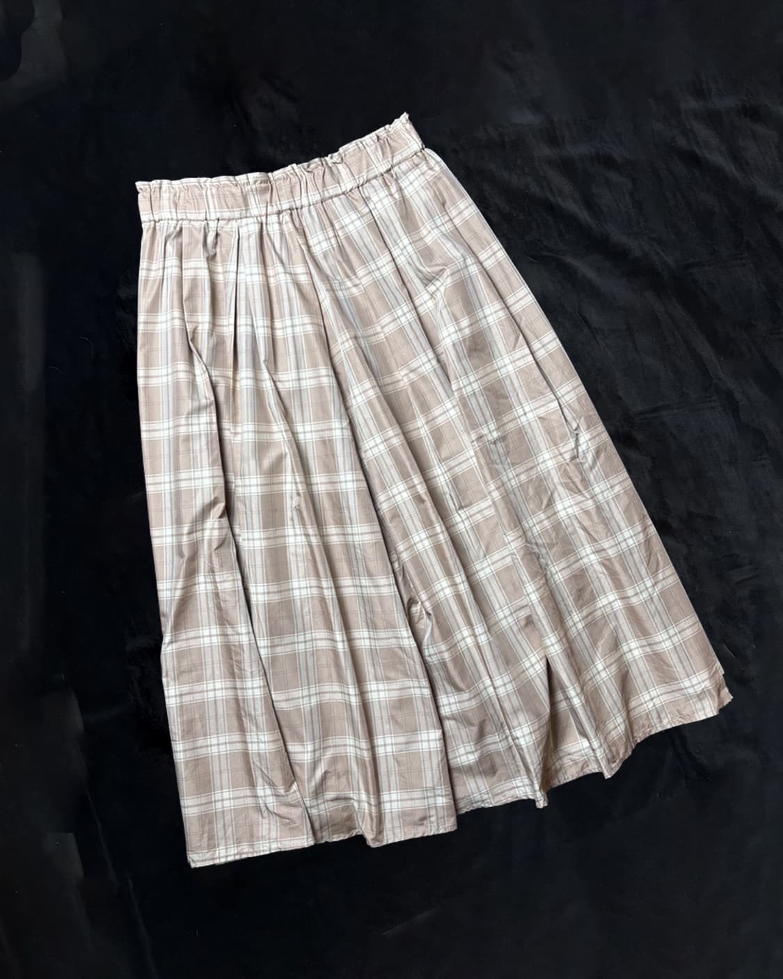 일본빈티지 GU 체크 롱스커트 상품이미지1