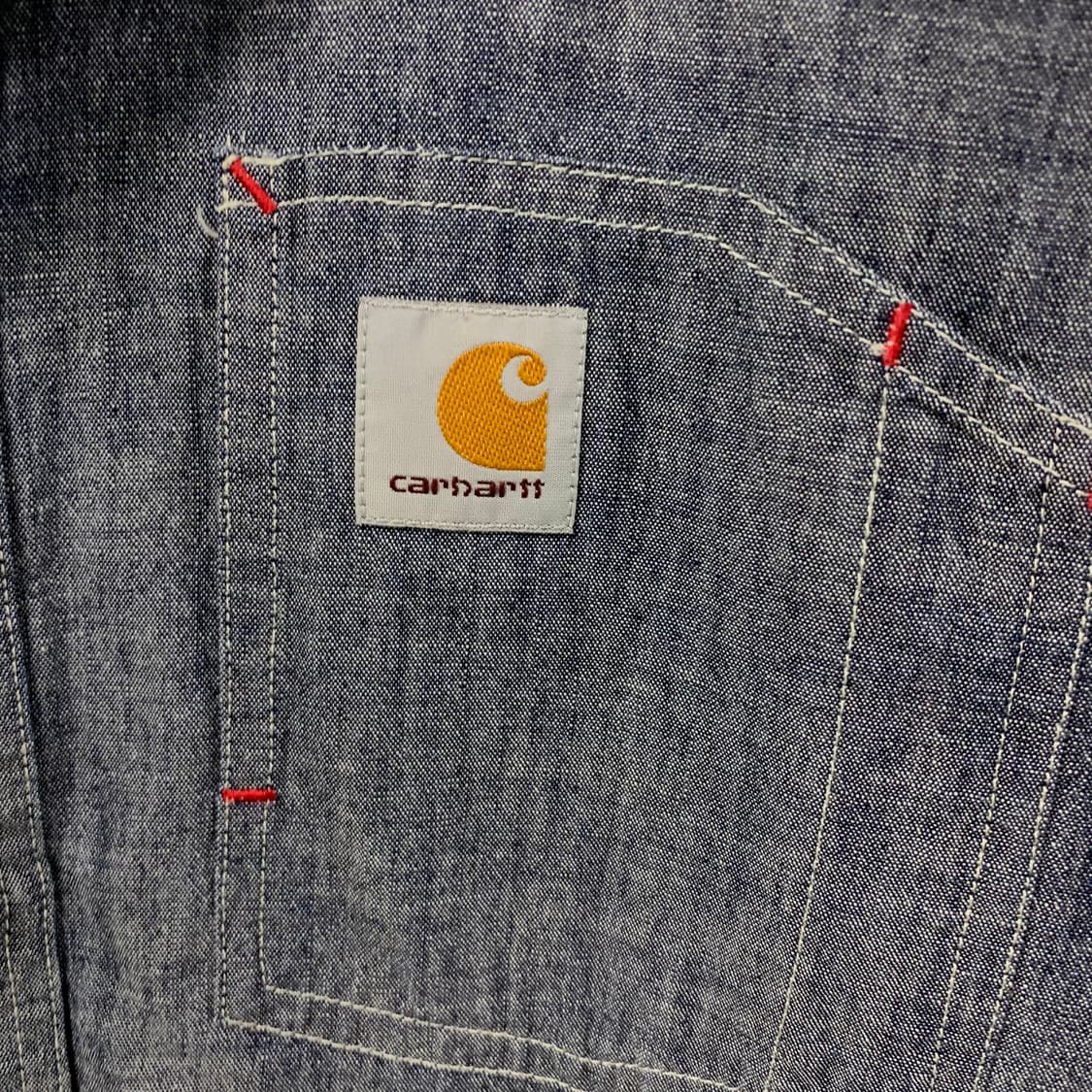 칼하트 wip 샴브레이 데님 셔츠 상품이미지4