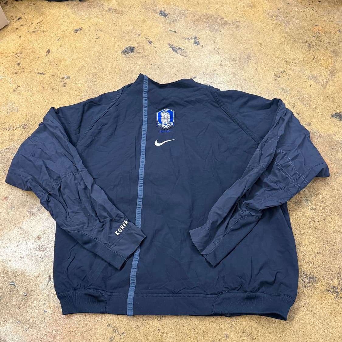 [정품/XL] 나이키 대한민국 축구 국가대표 바람막이 네이비 b15 상품이미지2