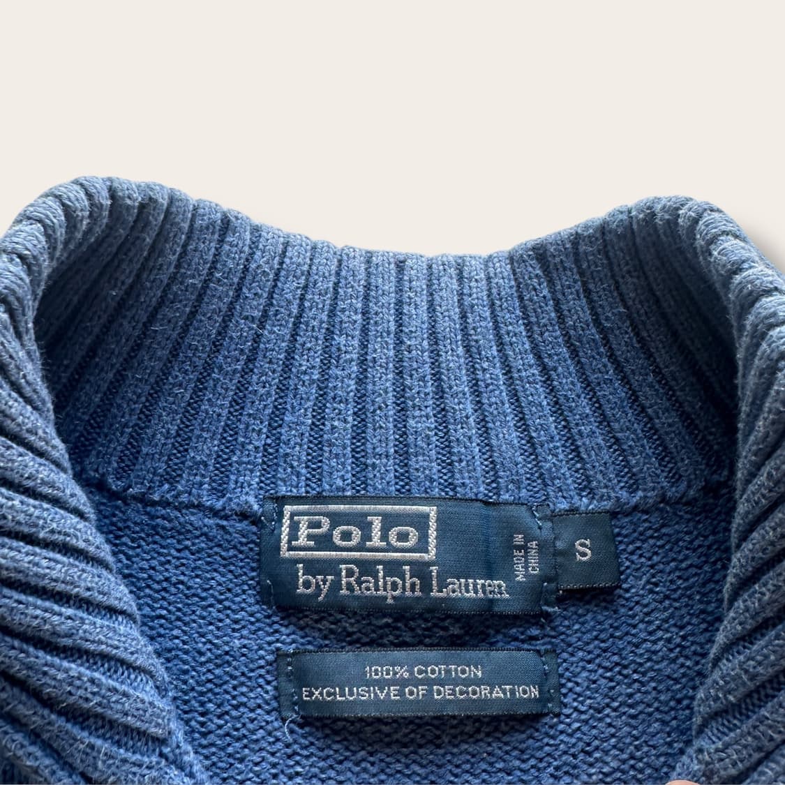 폴로 아비오블루 하프넥 니트  상품이미지3