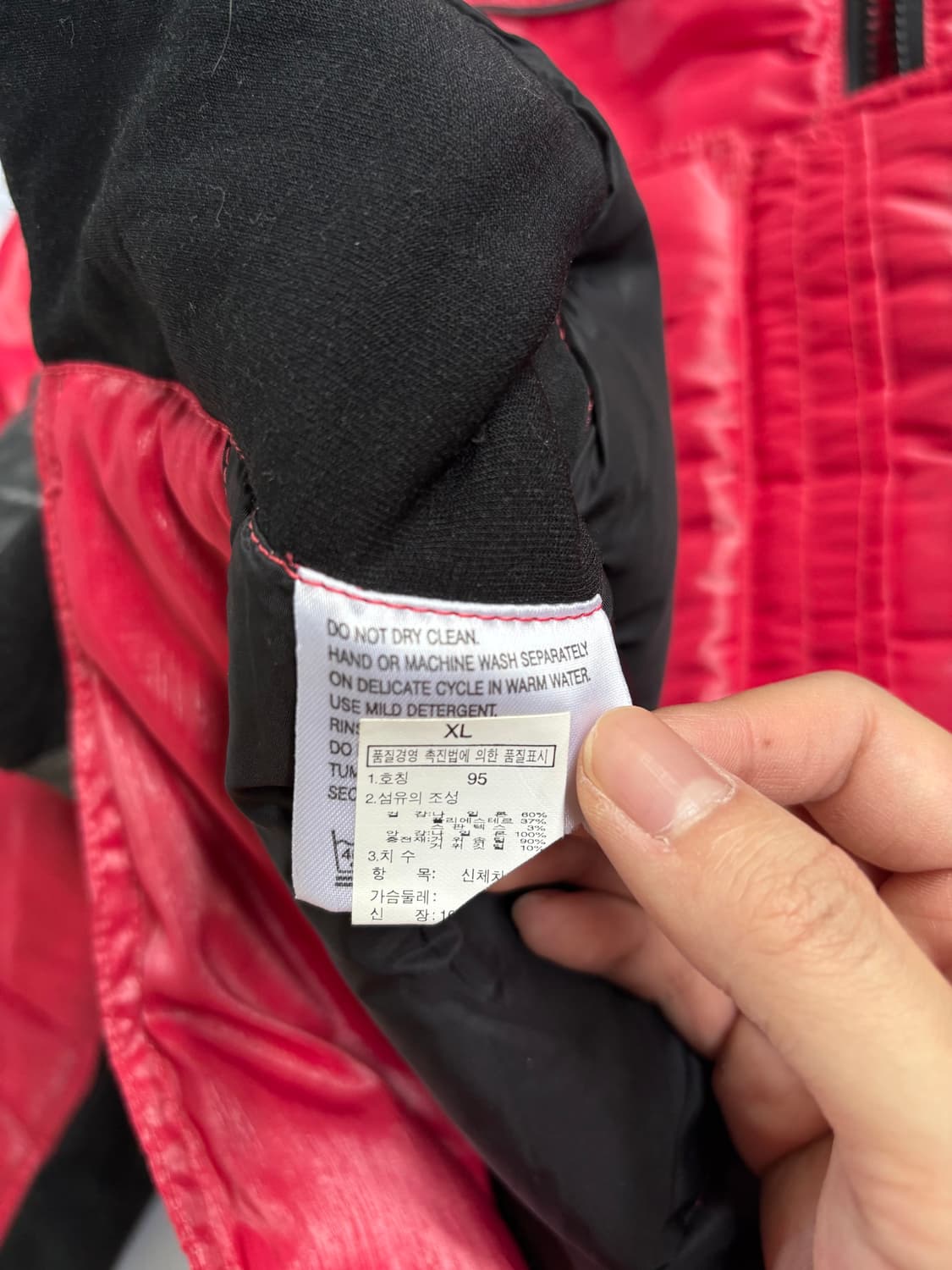 노스페이스 빈티지 레드 패딩 상품이미지5