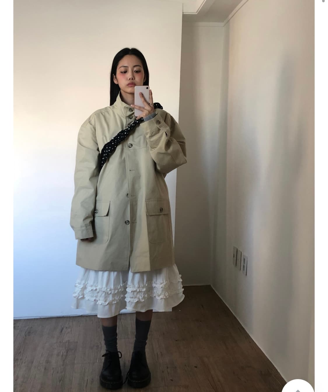 샵더기 유틸리티 하프코트 베이지 상품이미지1