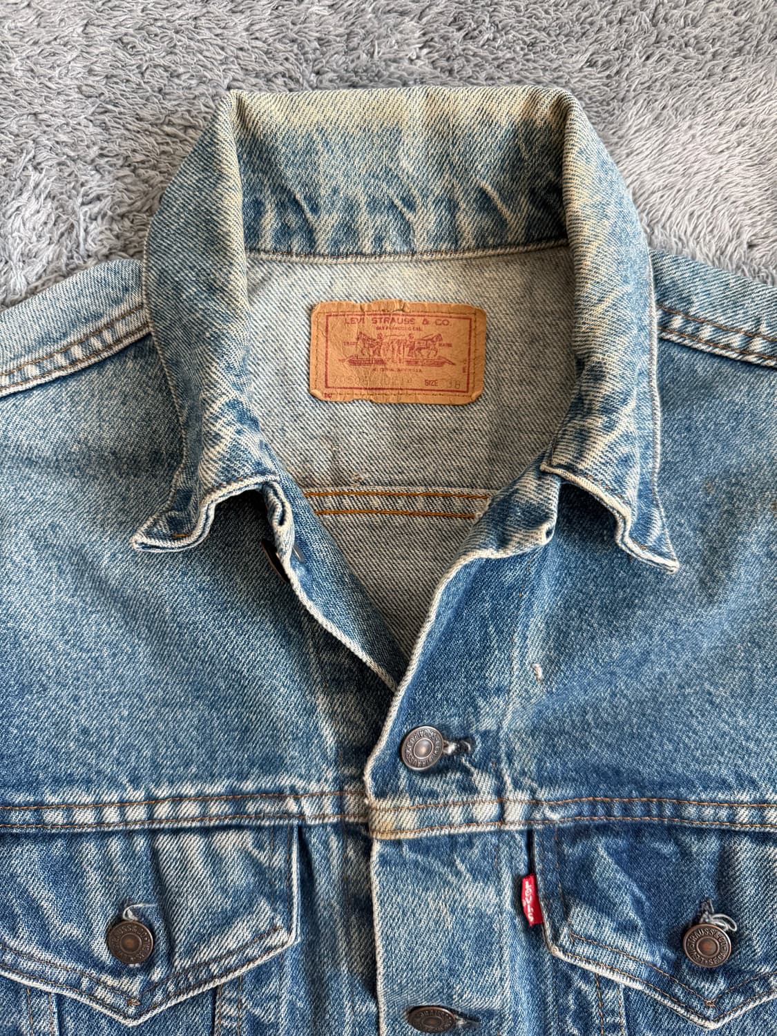 1980‘s USA 리바이스 70506 데님 트러커 자켓 38 상품이미지3