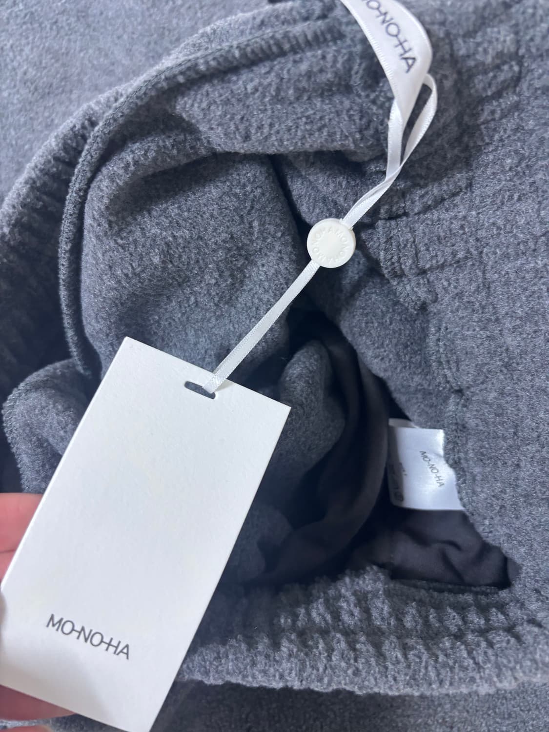 모노하 플리스 팬츠 다크그레이 신상 (새상품) 상품이미지3