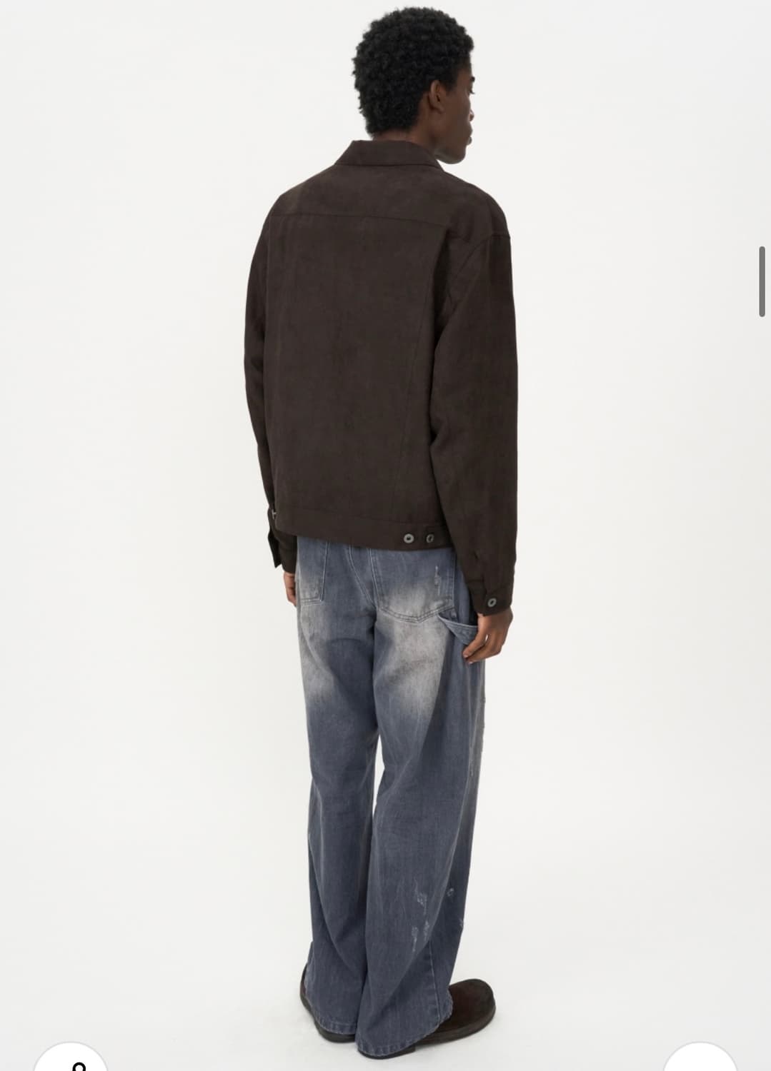 인사일런스 데미지 워시드 데님 팬츠 GREY L사이즈 상품이미지3