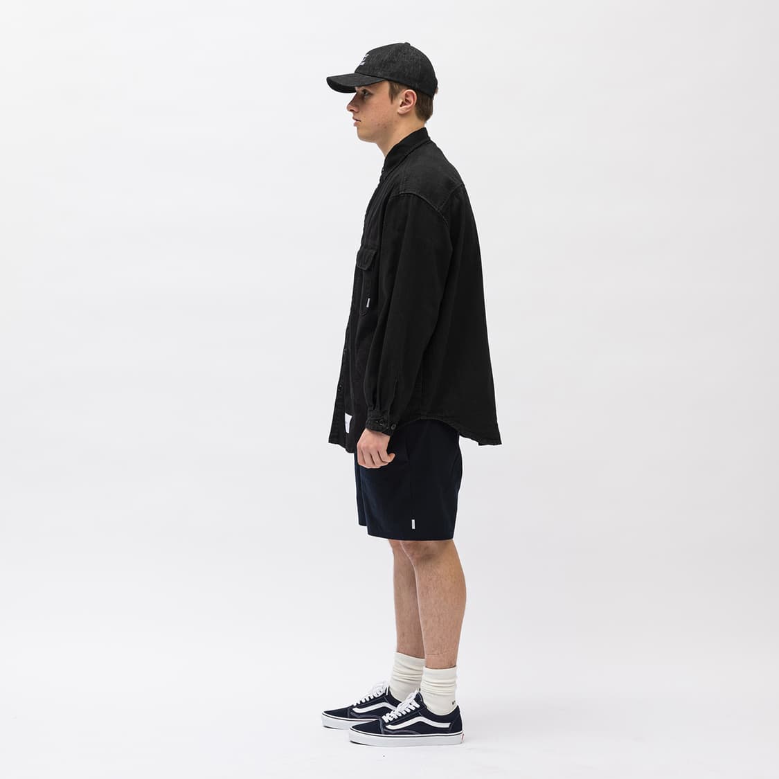 WTAPS 오버사이즈 흑청 데님 셔츠 상품이미지9