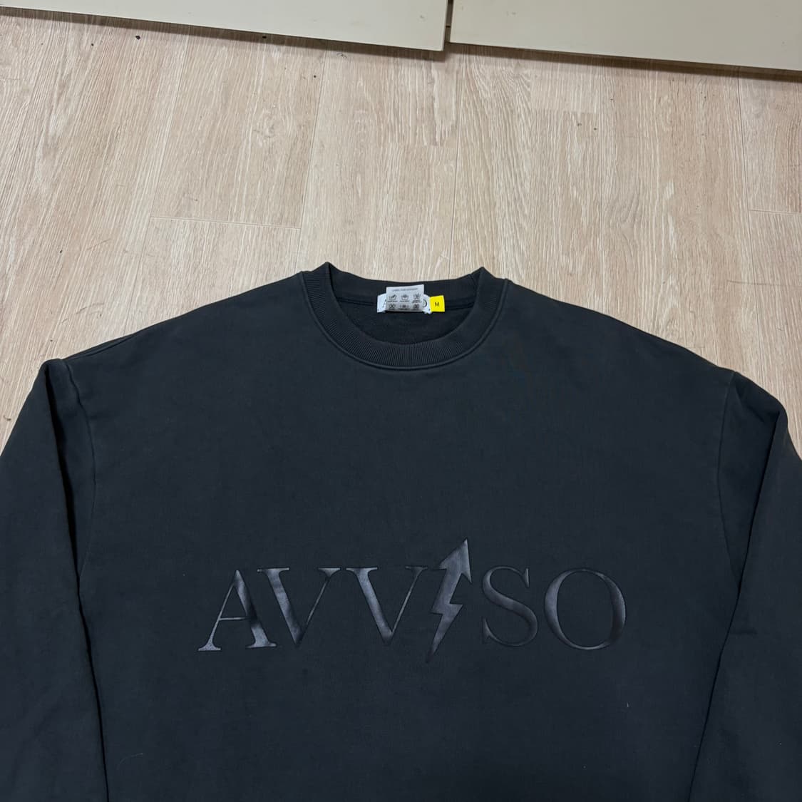 아비쏘 빅로고 라운드 맨투맨 M/95  상품이미지2