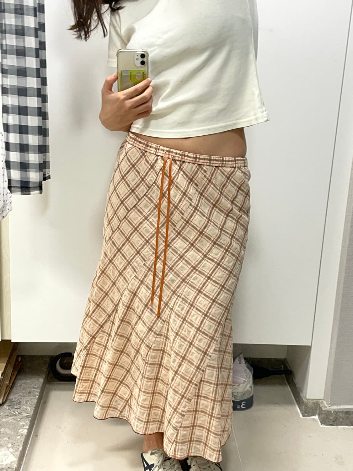 [일본 빈티지] 크리스탈빔 스커트 상품이미지1