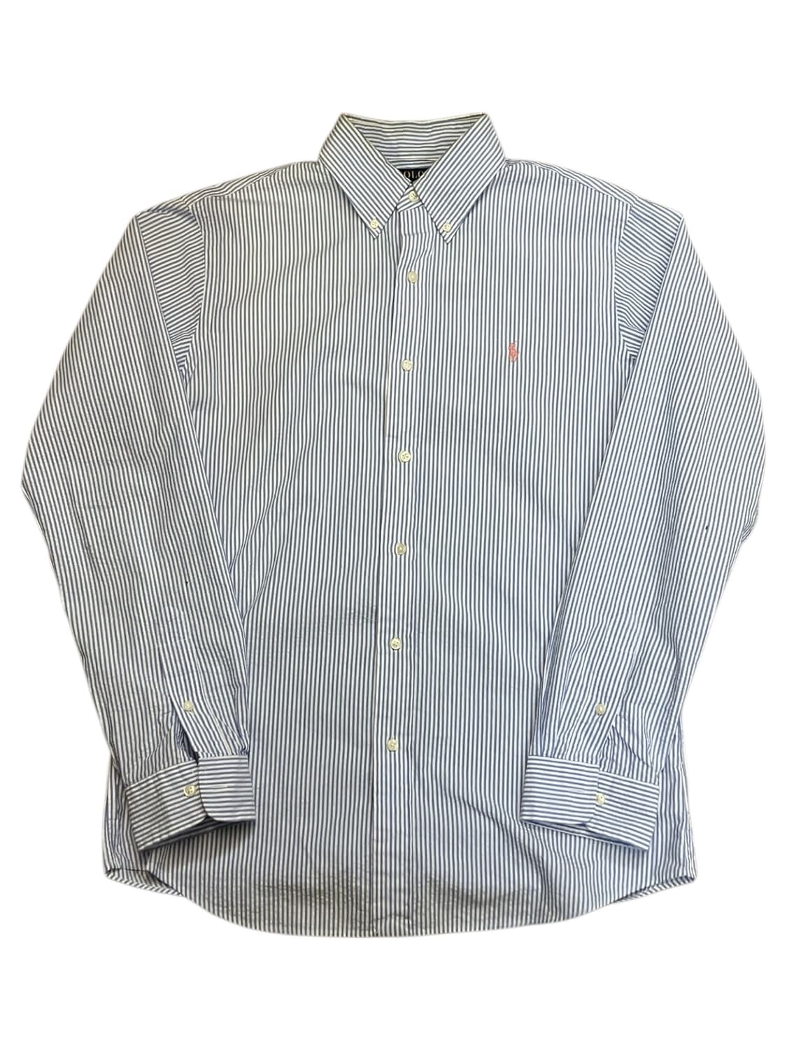 폴로 랄프로렌 스트라이프 셔츠 블루 M #csz2277 상품이미지3