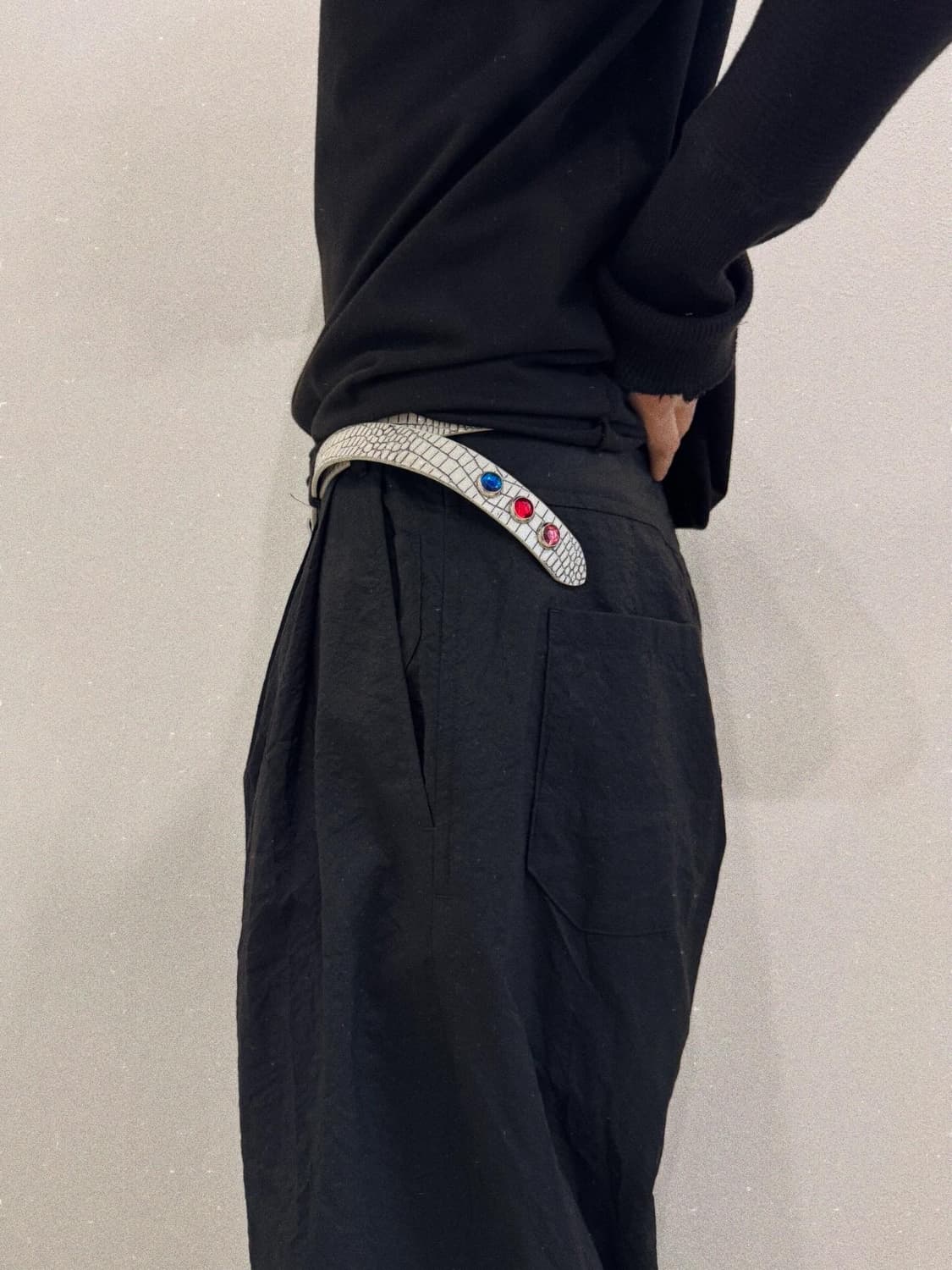 꼼데가르송 옴므 플러스 파이썬 잼스톤 벨트 상품이미지1