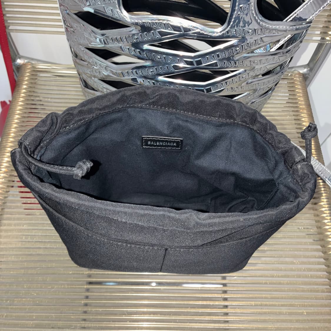 Balenciaga Neo Basket Metallic SilverBag 상품이미지3
