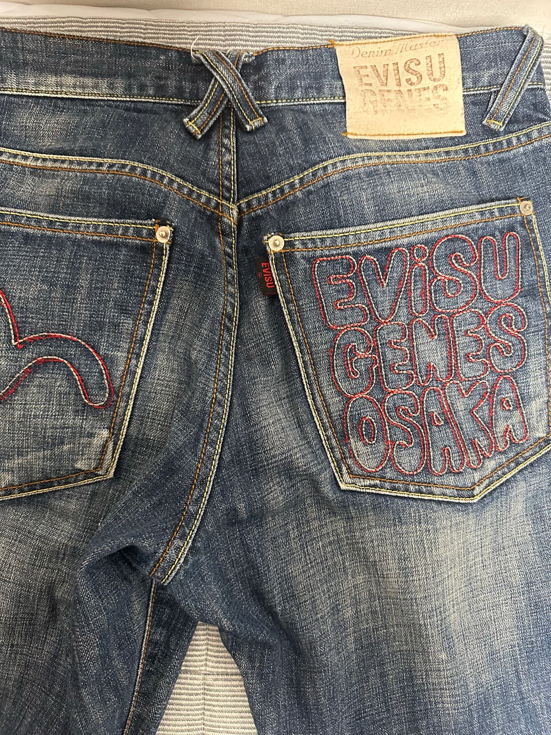 에비수 빈티지 워싱 청바지 상품이미지3