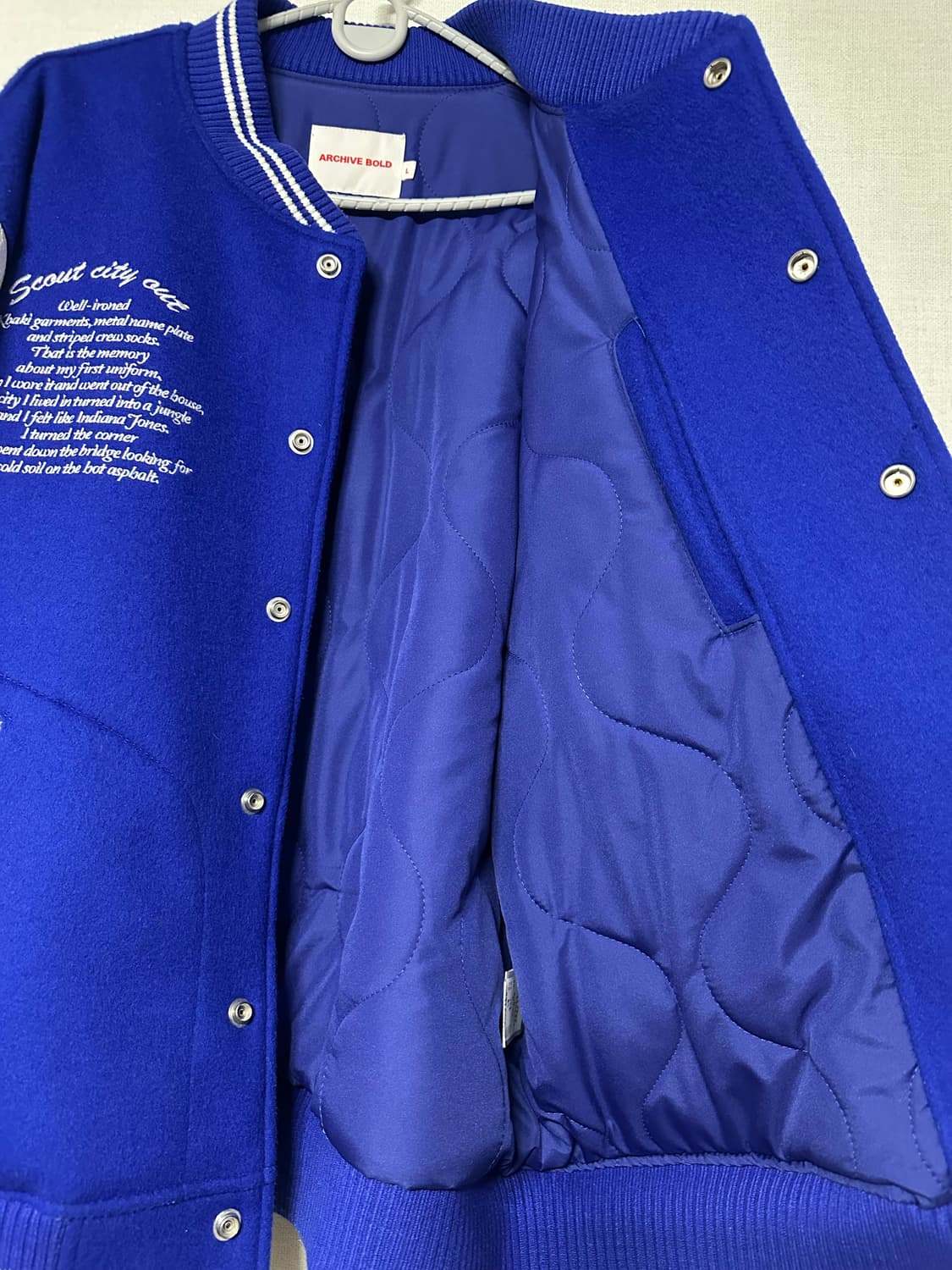 아카이브 볼드 바시티 자켓 L 상품이미지4