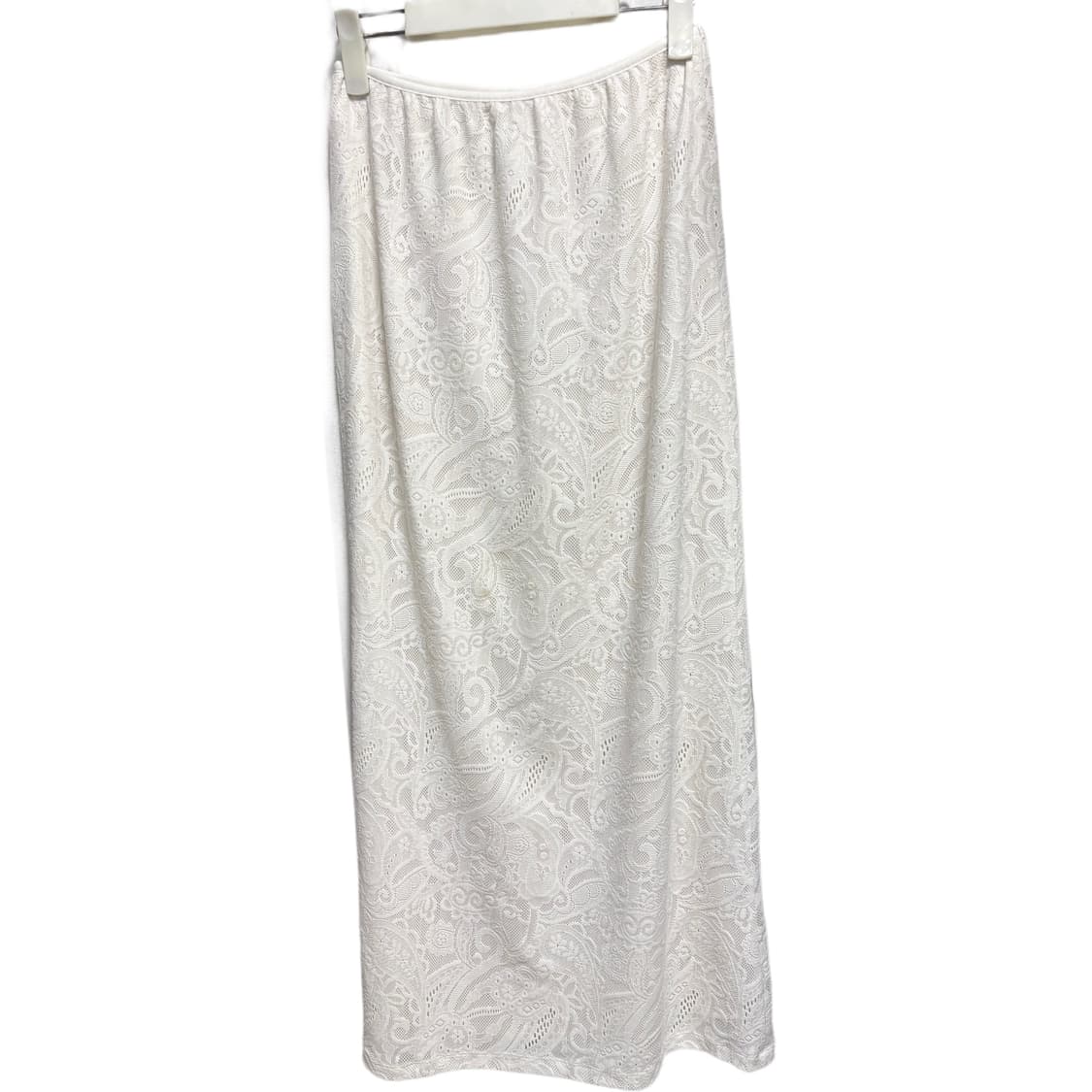 모노하 레이스 스커트 화이트 Lace band long skirt 상품이미지2