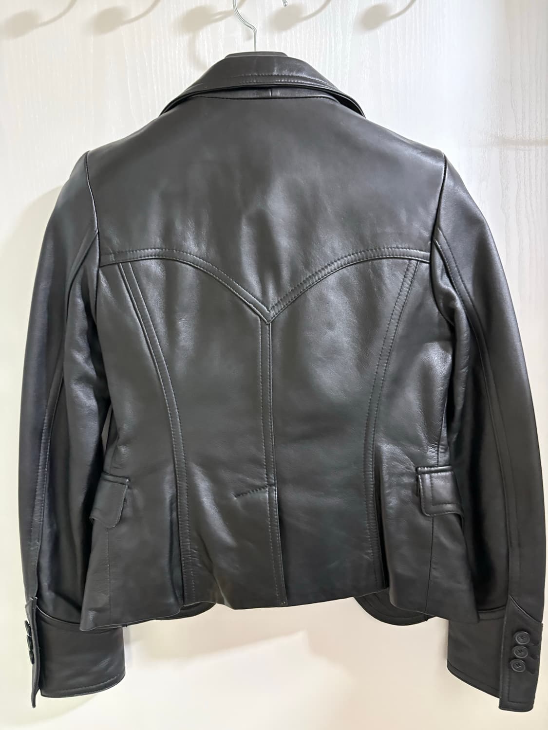 sally&john 램스킨 레더자켓 55사이즈 상품이미지2