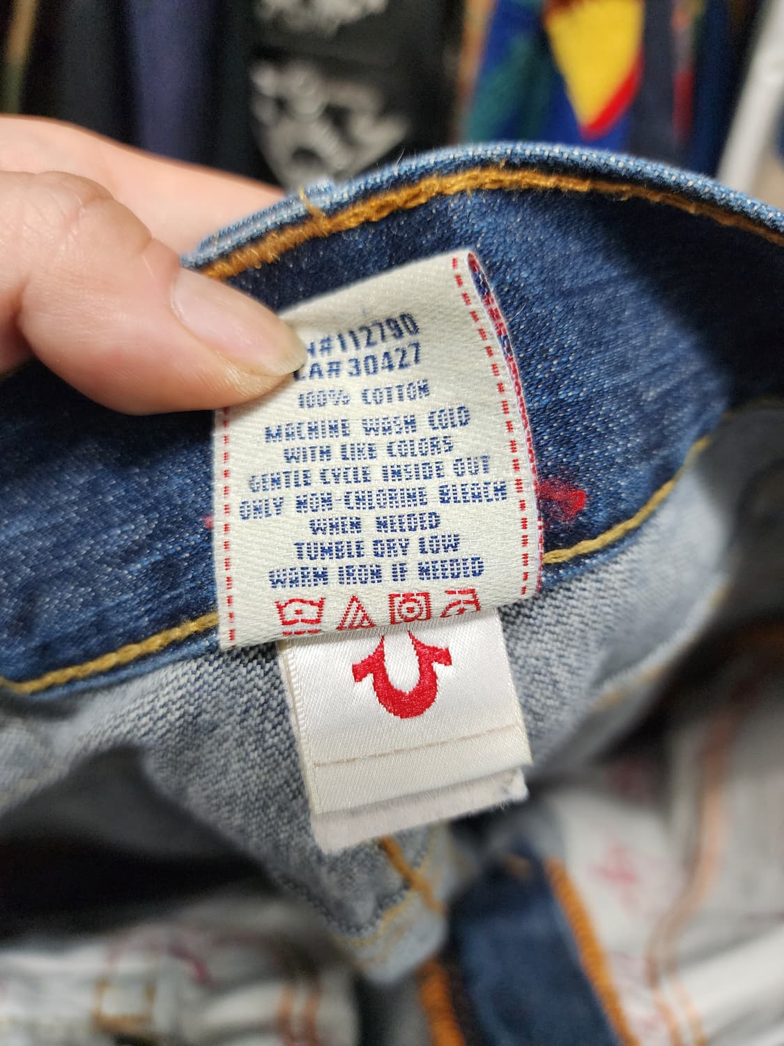 USA 트루릴리젼 JOEY 데님 컷팅진 상품이미지8