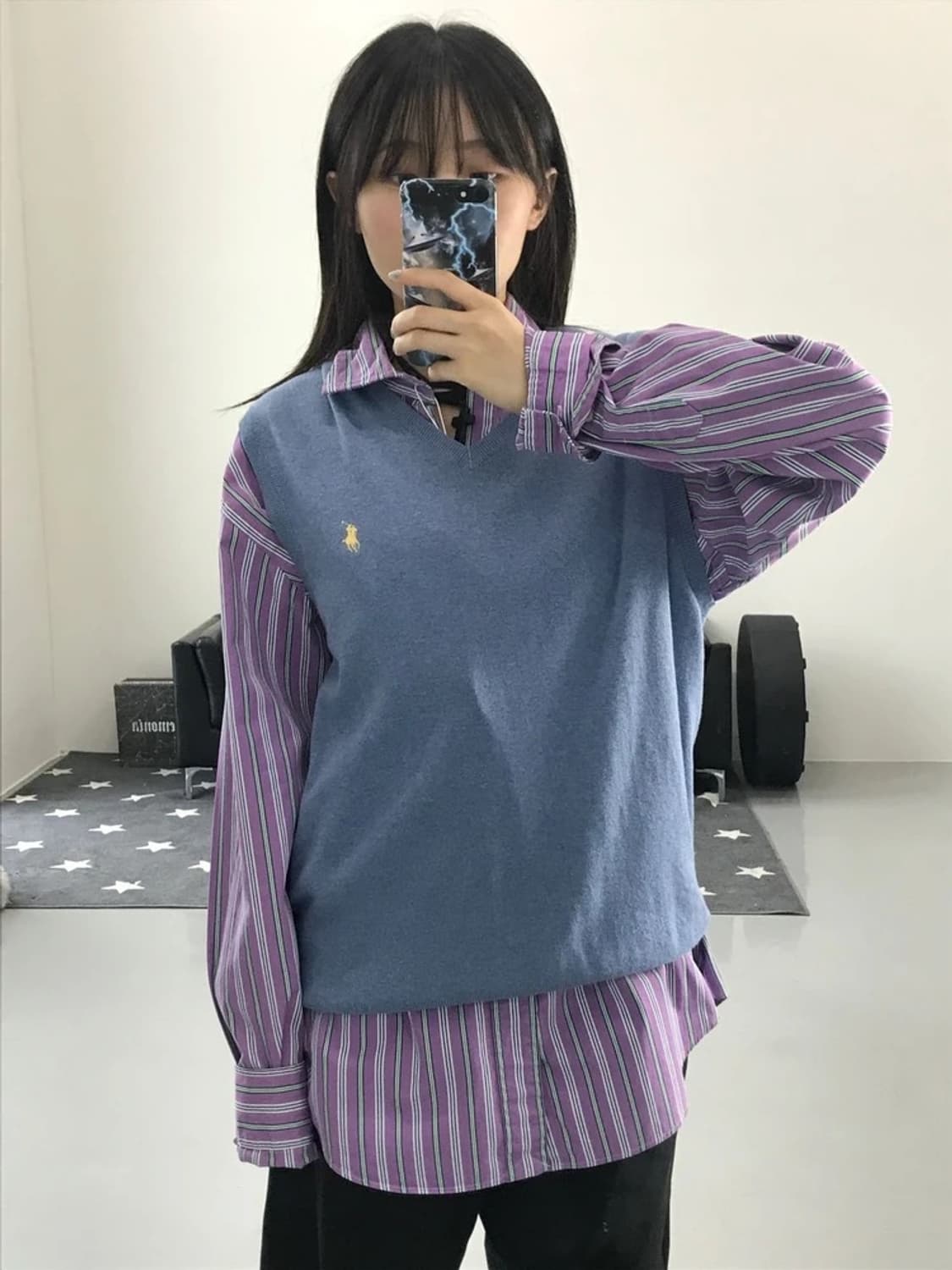 폴로랄프로렌 블루 니트조끼 상품이미지2