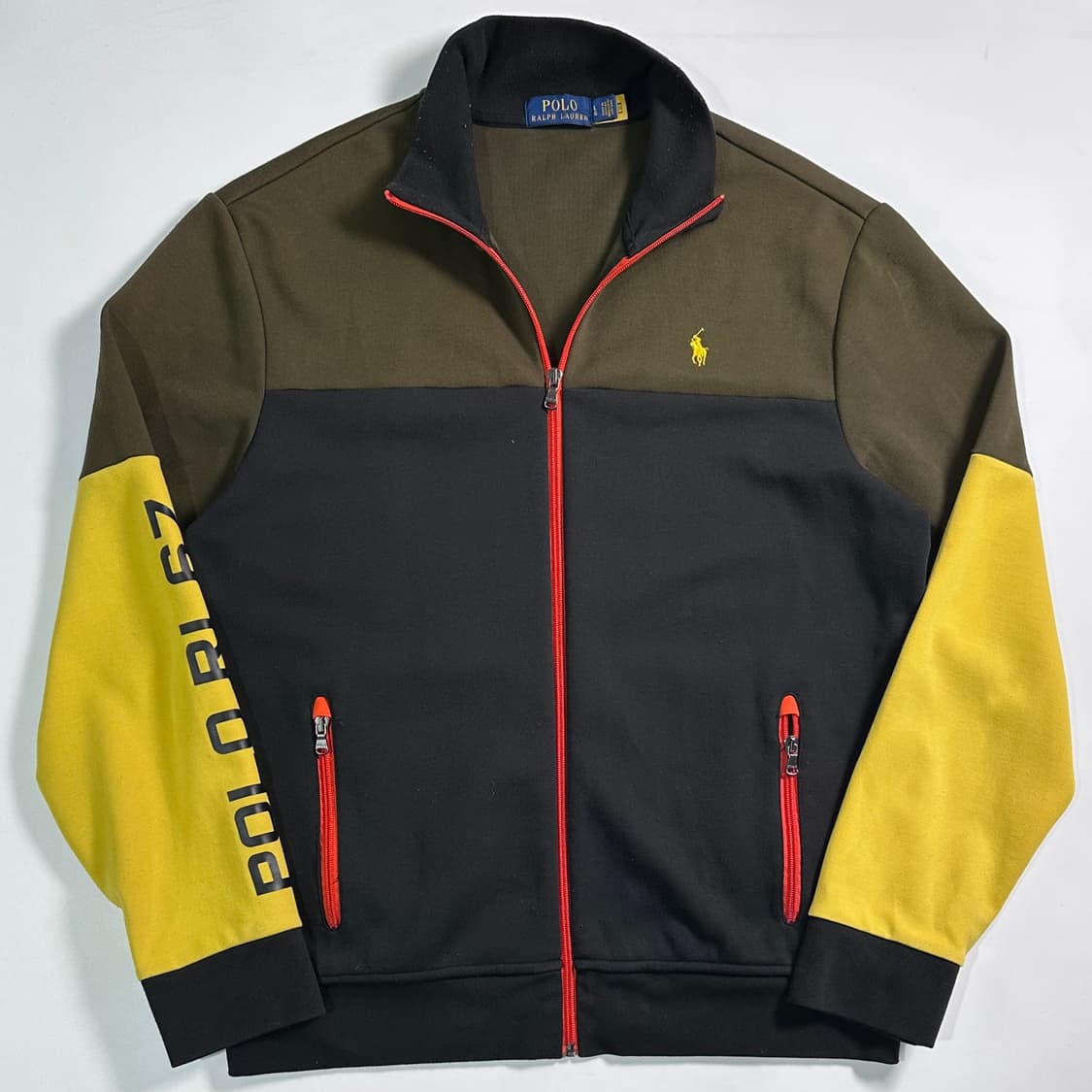 폴로 랄프로렌 컬러블록 스웻 집업 상품이미지1