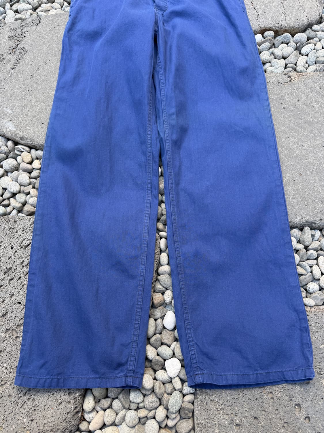 1980s GERMAN HBT INK BLUE 헤링본트윌 프렌치워크팬츠 상품이미지4