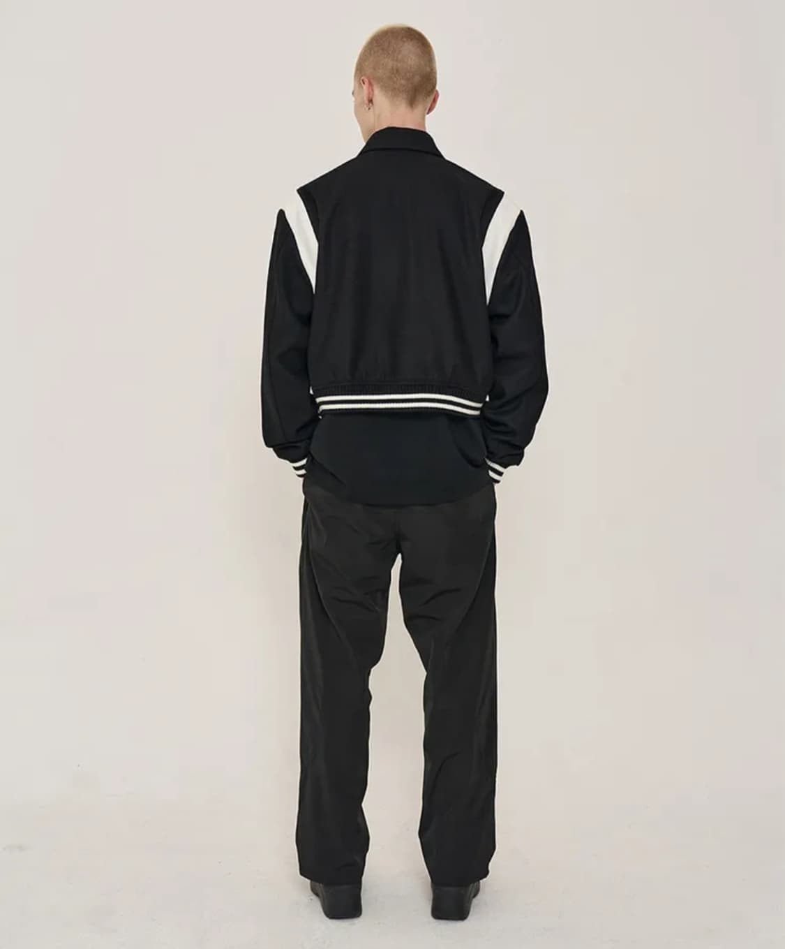 OY 오와이 메탈로고 바시티 자켓 블랙(F) 상품이미지2