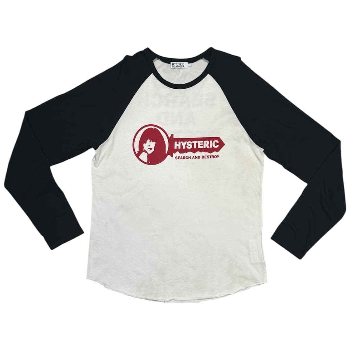 히스테릭 글래머 히스걸 라글란 롱슬리브 티셔츠 상품이미지1