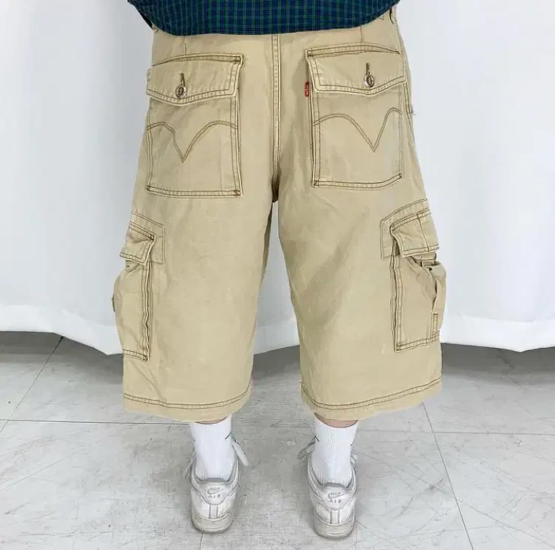 리바이스 베이지 카고반바지 버뮤다팬츠 상품이미지4