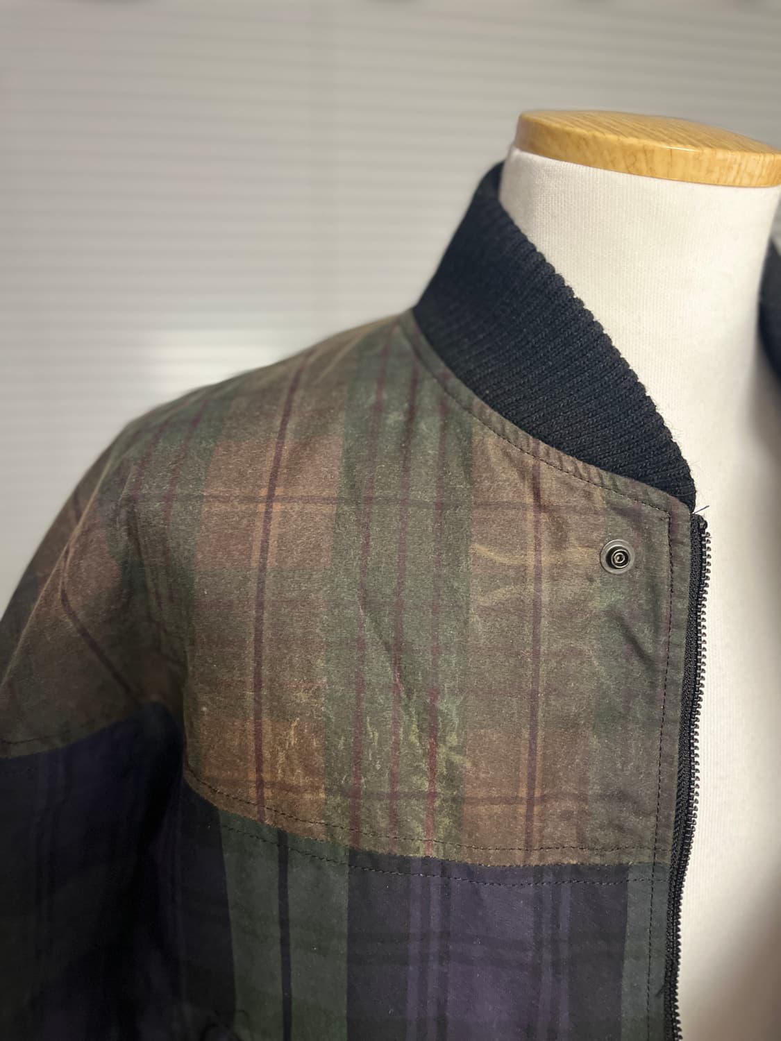 AIE CPS 왁스드 타탄체크 자켓 M 상품이미지3