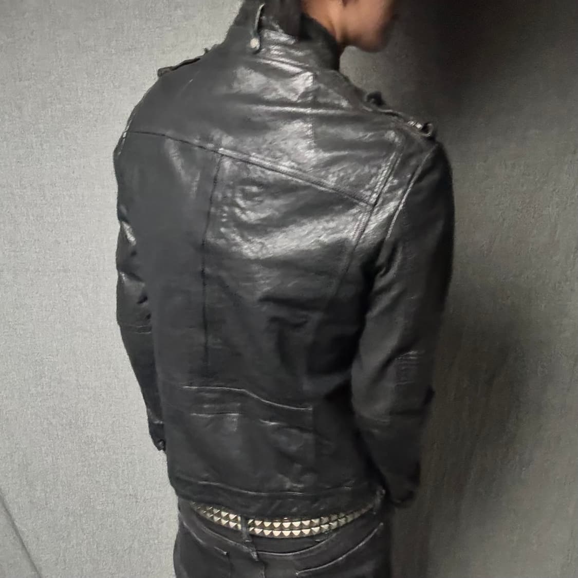lamb skin pocket leather jacket 상품이미지4