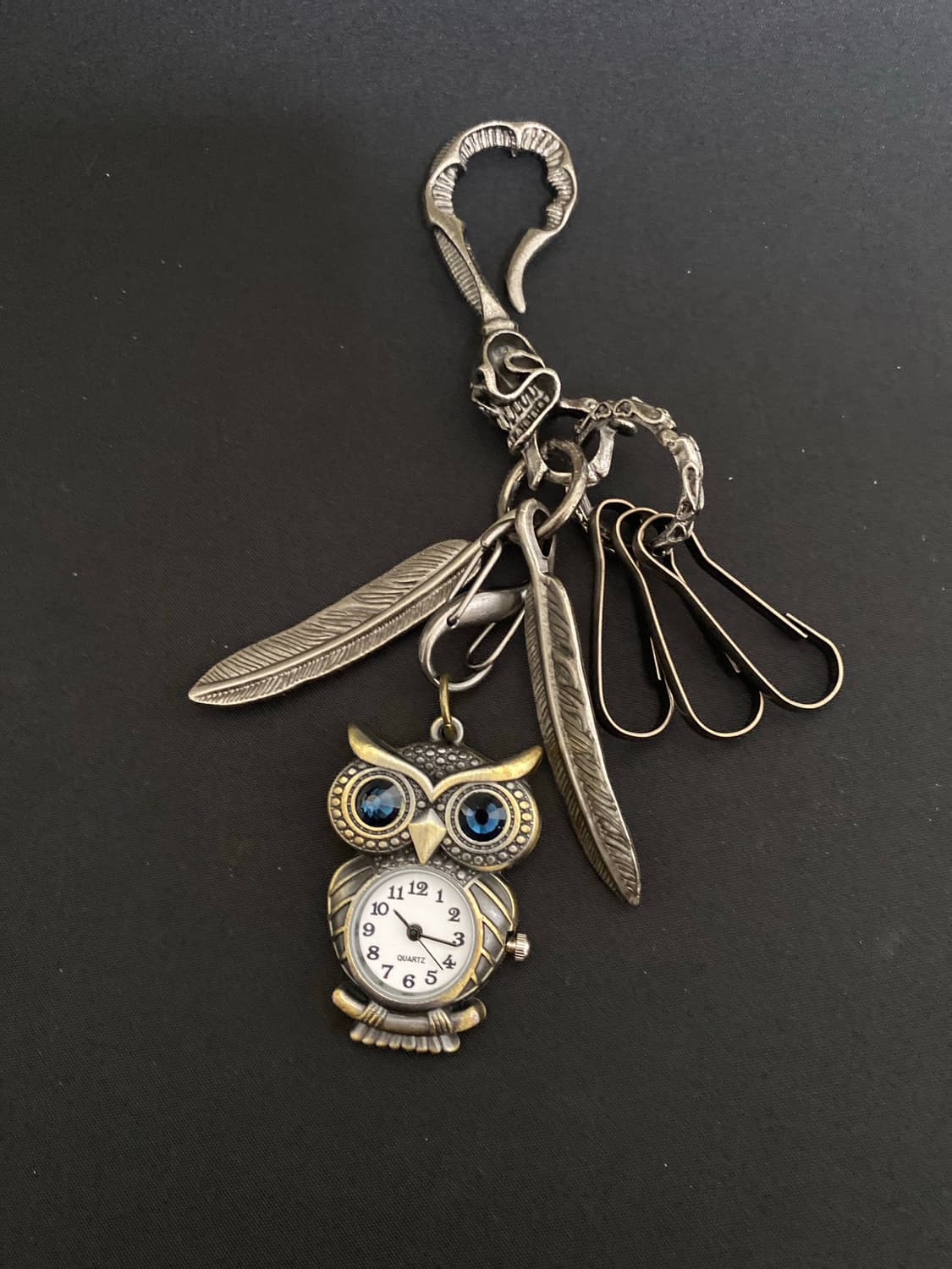 부엉이 시계 키링 상품이미지1