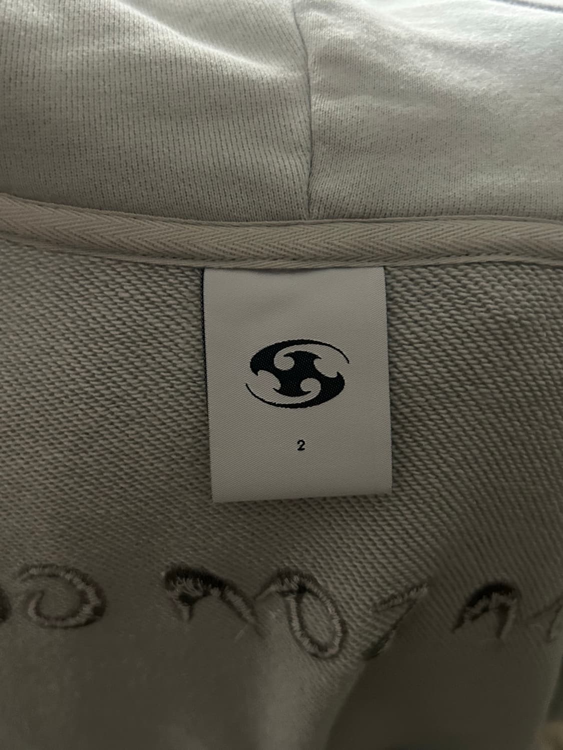 산산기어 후드집업 그레이 2사이즈 상품이미지3