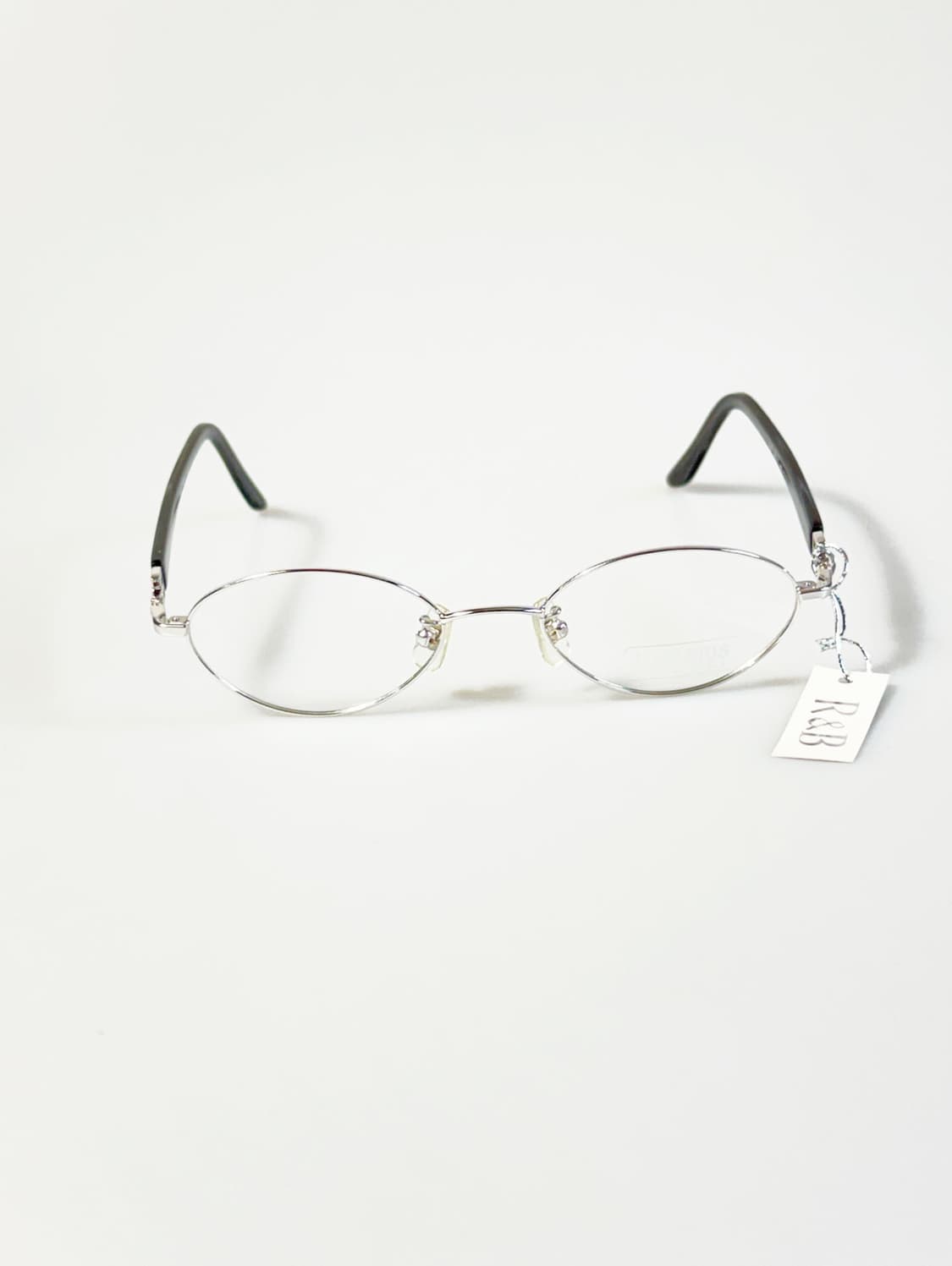 R&B EYEWEAR 실버 메탈 슬림 오벌 프레임 빈티지 안경 상품이미지2