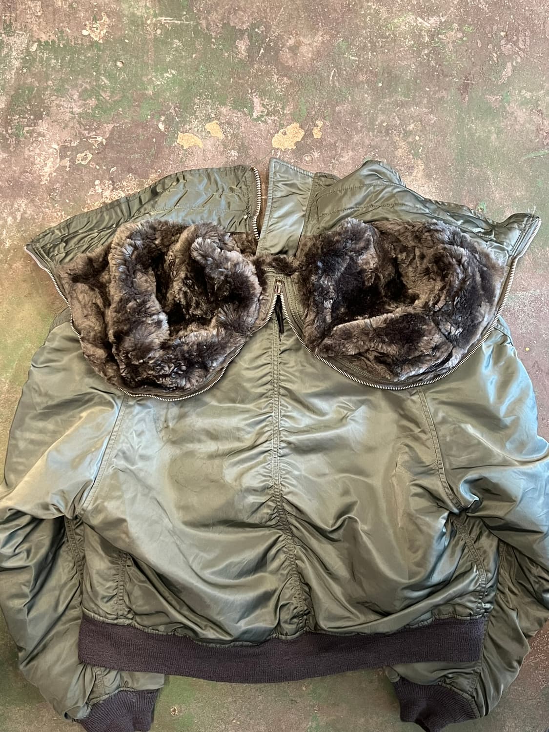 90' [XL] 미군 N2B USA 밀리터리 군납 플라이트 봄버 항공점퍼 상품이미지5